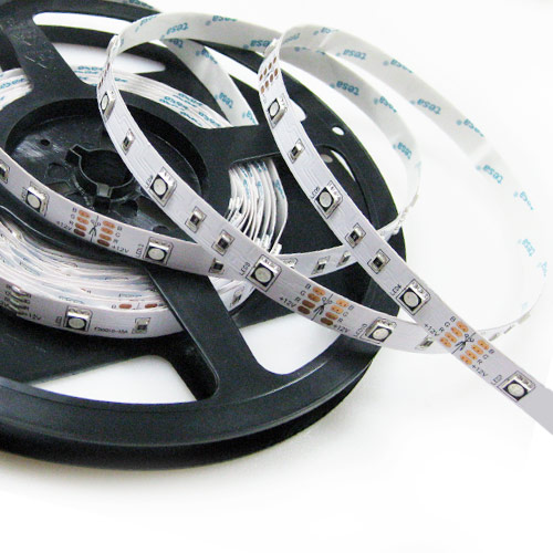 Single Row RGB Series DC12/24V 5050SMD 150LEDs Flexible LED Strip Lights Non Waterproof 16.4ft Per Reel By Sale